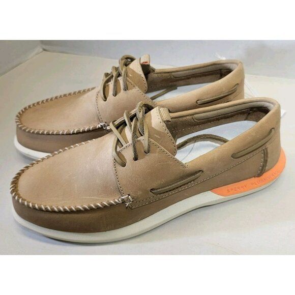 Sperry  Men's Top  Sider A/O Plushwave 2.0  Sand  Boat  Shoes  Size 9 M - Picture 4 of 16